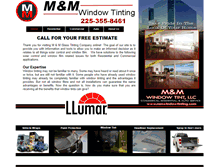 Tablet Screenshot of mmwindowtinting.com